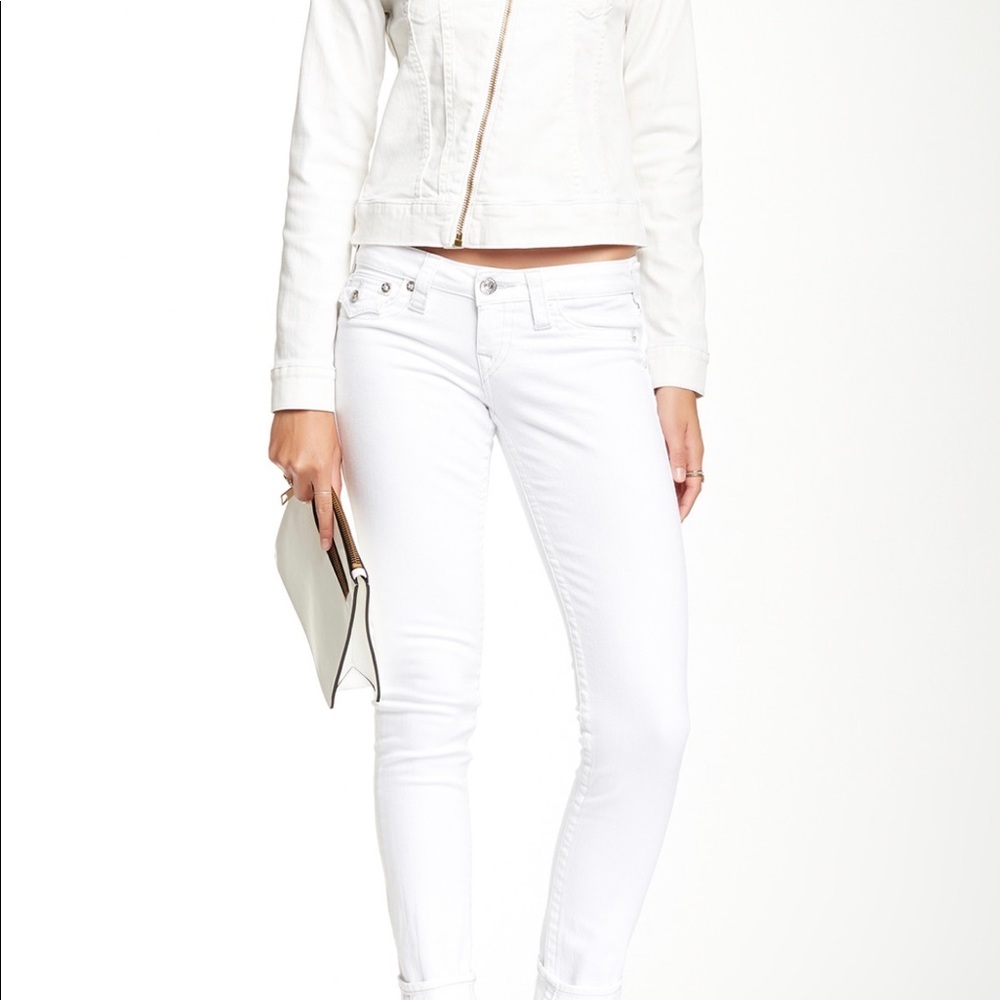 True Religion Skinny white jeans